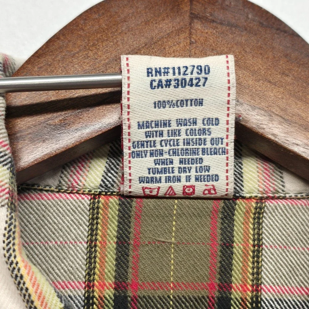 True Religion Women's Pearl Snap Flannel Western Shirt Size Small